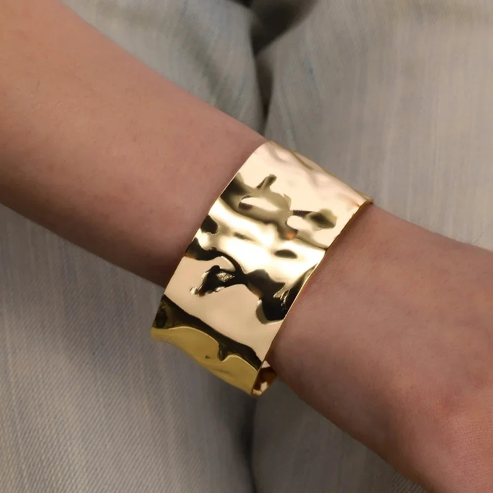Bracciale Aperto Dorato Boho