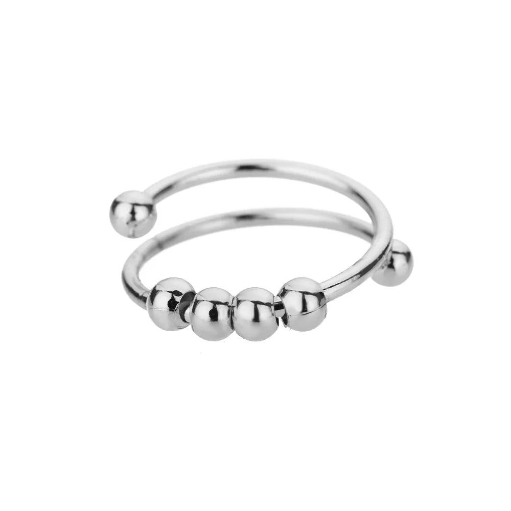 Anello Girevole Calma Antistress con Sferette