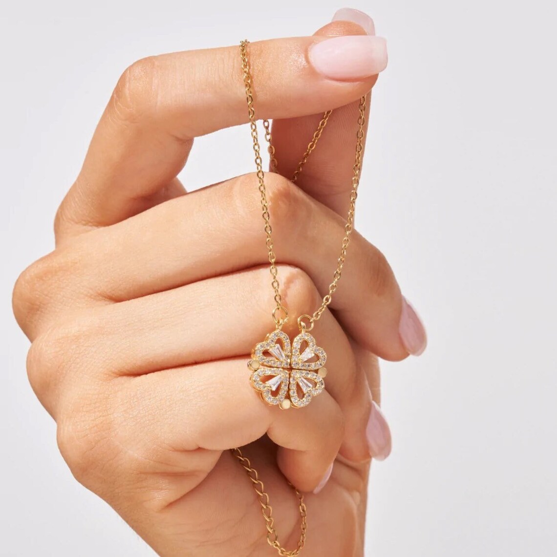 Collana con cuore fortunato