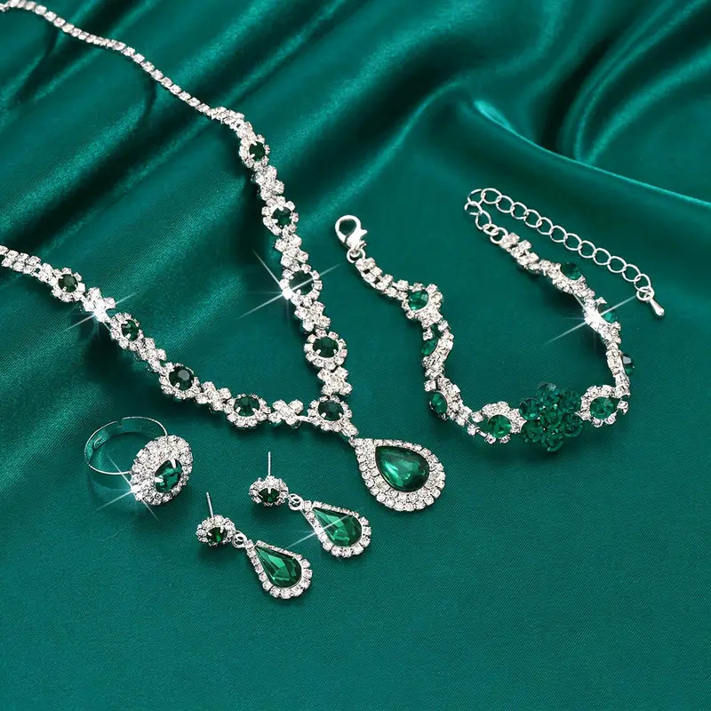 Set di gioielli Adriana Lysandre | Oro bianco