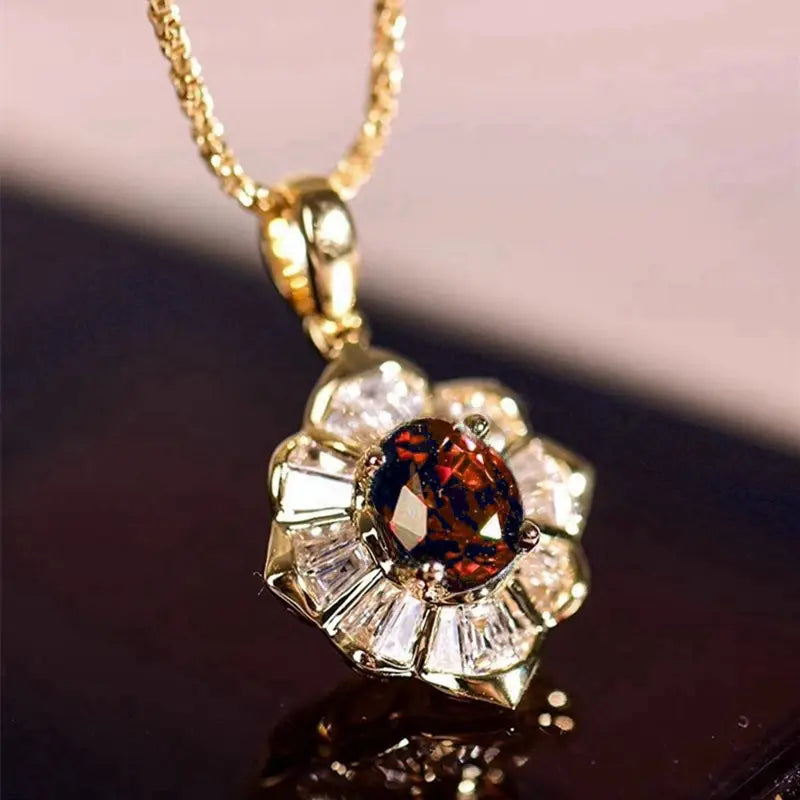 Collana Kavella Solcrimson in Oro