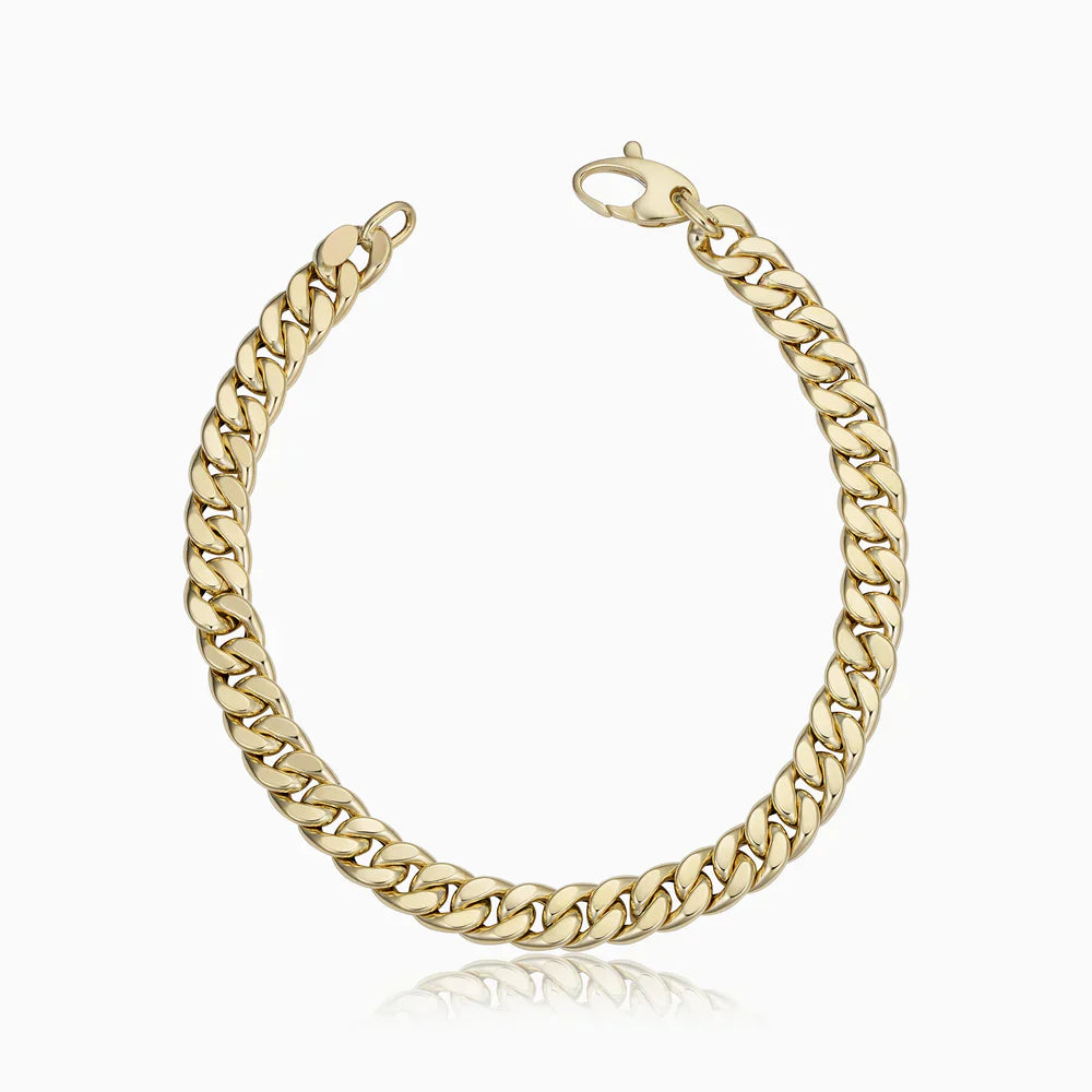 Bracciale Estate Cuban | Oro bianco
