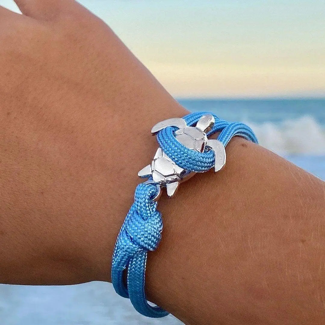 Bracciale artigianale con tartaruga marina