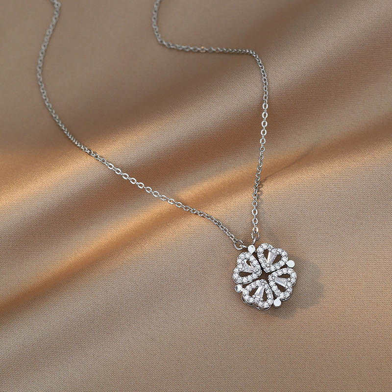Collana con cuore di cristallo