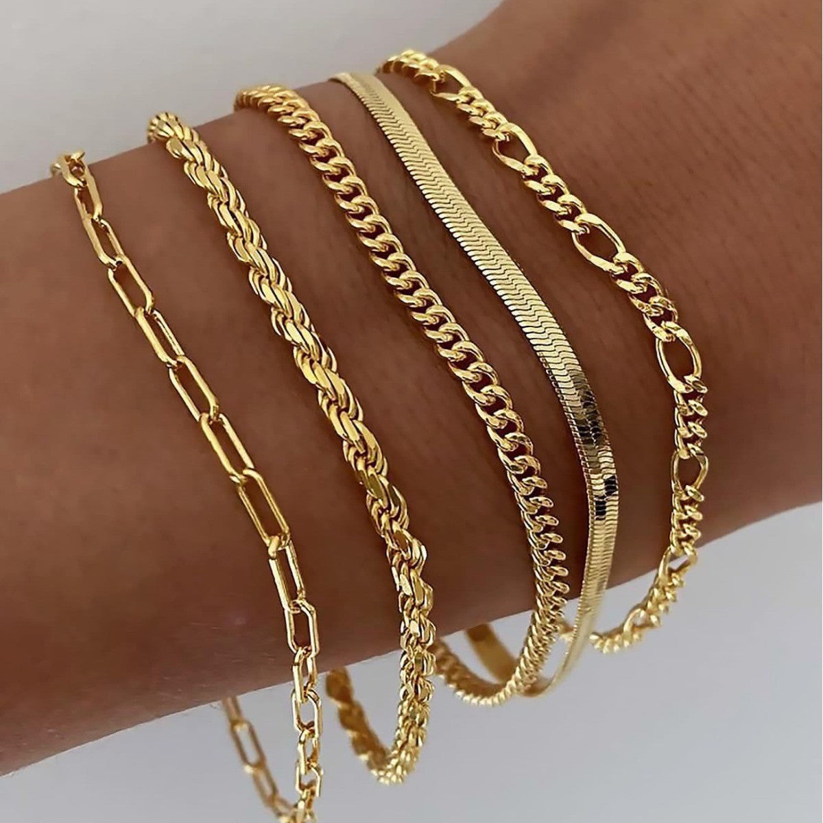 Set di bracciali Ellis Renner | Oro bianco