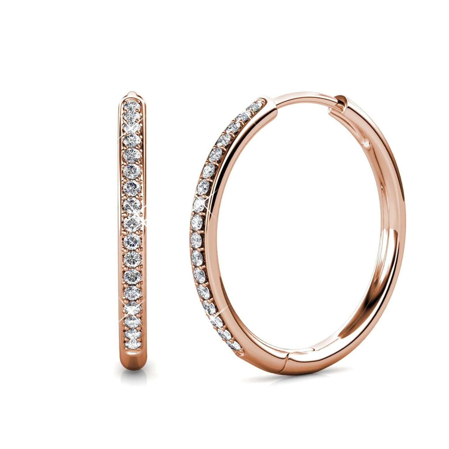 Orecchini pavé Sorel | Oro bianco