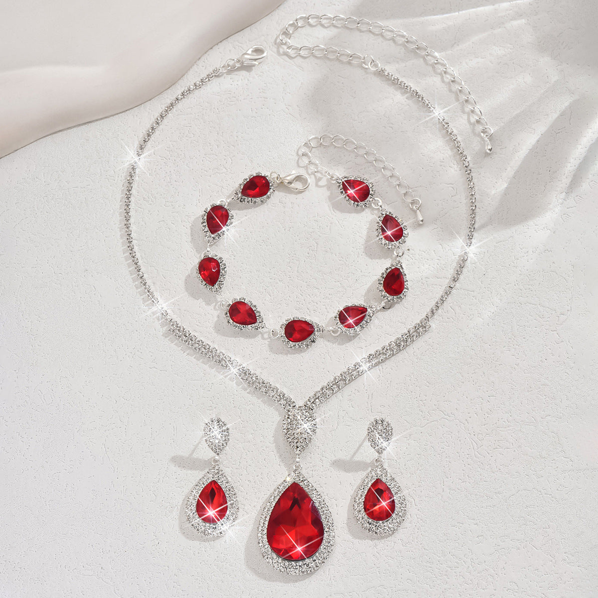 Set di gioielli Thalira Bloodwynne | Oro bianco