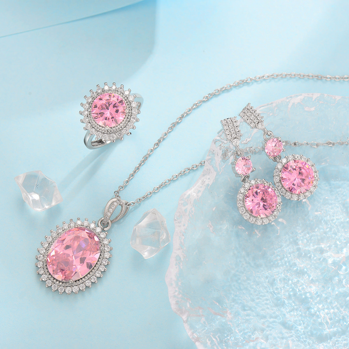 Set Blu Aurielle Solwyn | Oro bianco