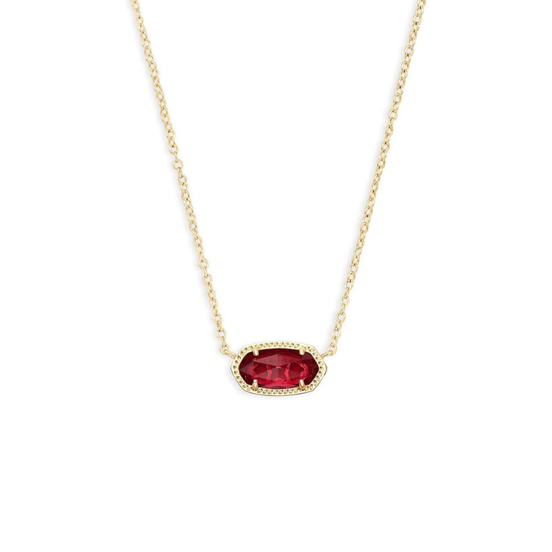 Collana ovale classica rubino | Oro