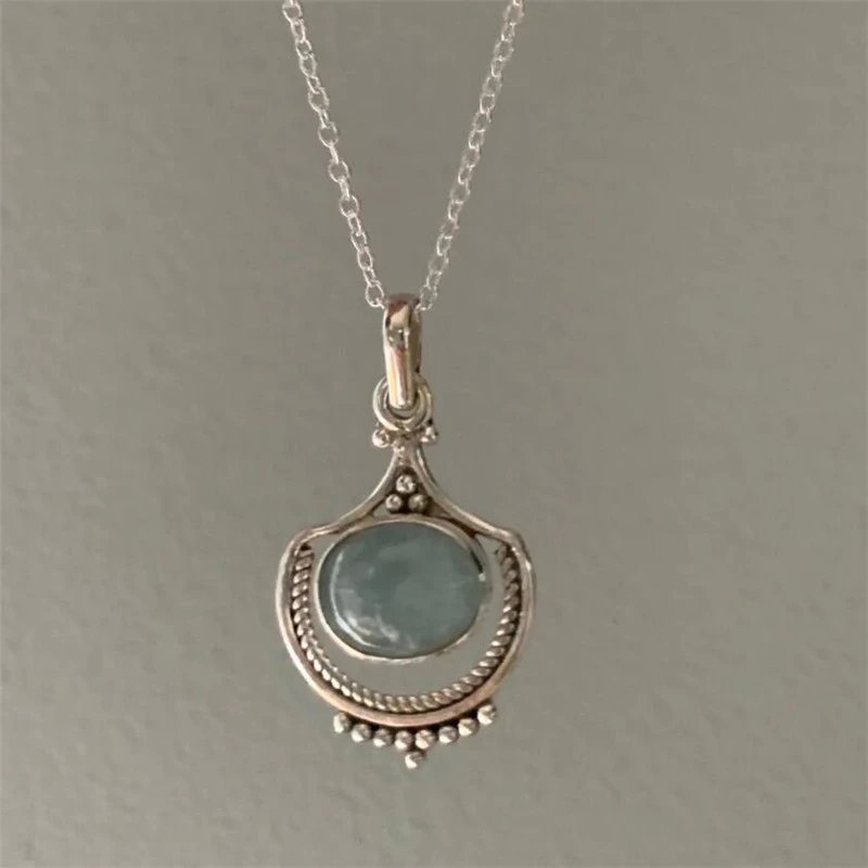 Collana con Pietra Verde Vintage