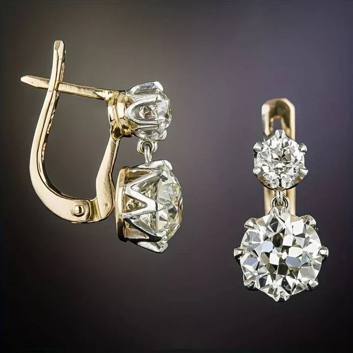 Orecchini Oro e Zircone Vintage