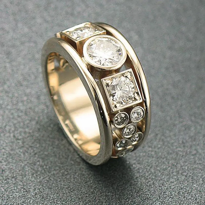 Anello Vintage Oro con Zirconia