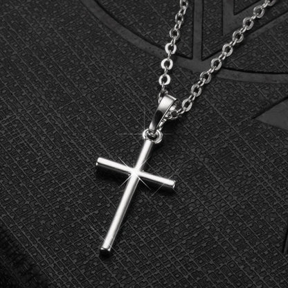 Collana Croce Classica Minimalista Dorata