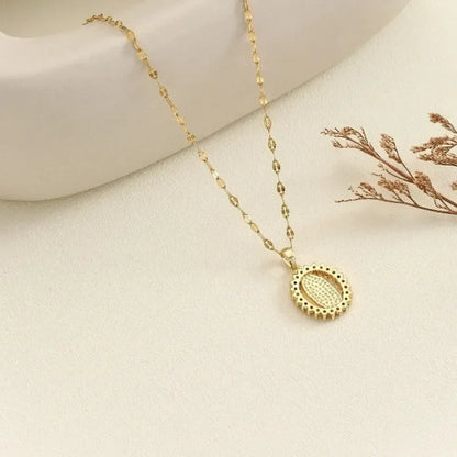 Collana Vergine Miracolosa con Zirconi