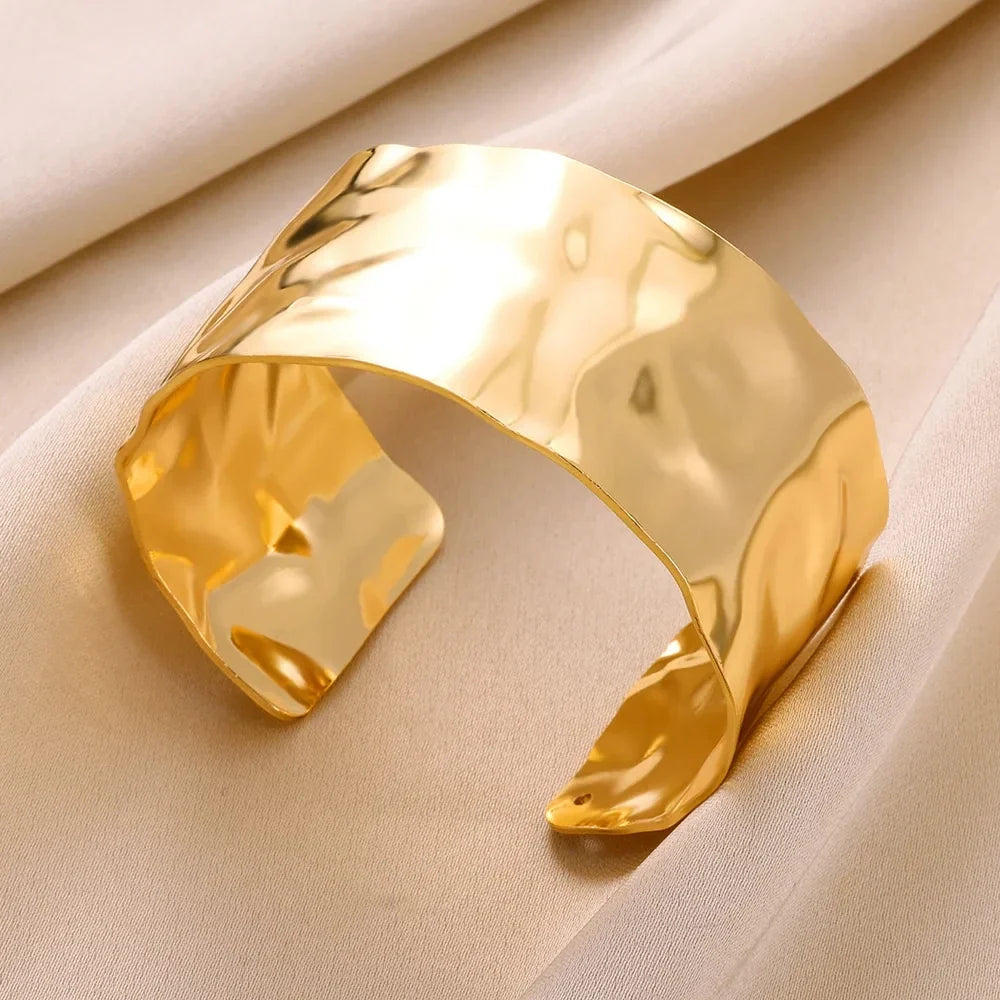 Bracciale Aperto Dorato Boho