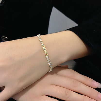 Bracciale Imperiale Cristallo Tipo Tennis