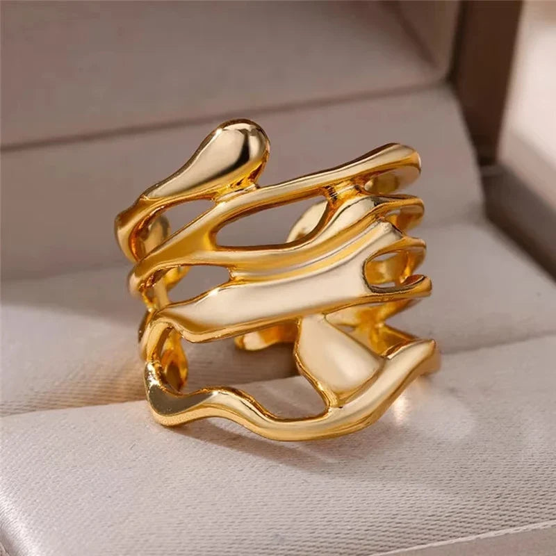 Anello Dorato Vintage Regolabile