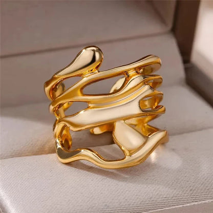 Anello Dorato Vintage Regolabile