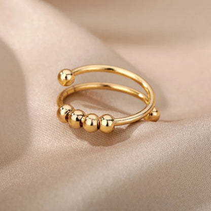 Anello Girevole Calma Antistress con Sferette