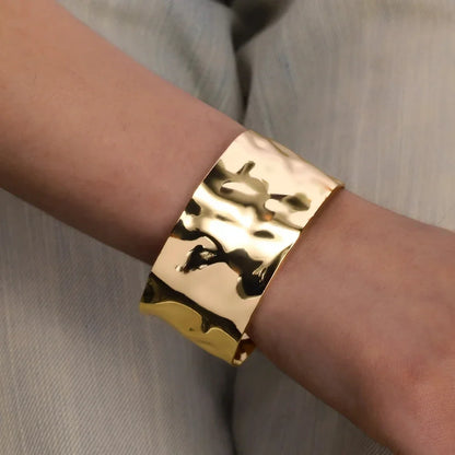Bracciale Aperto Dorato Boho