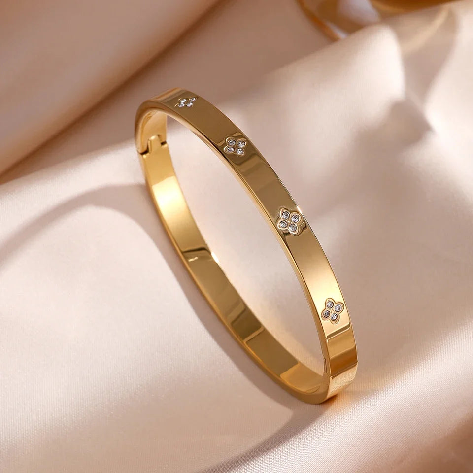 Bracciale Rigido Luminosità Eterna con Zirconi