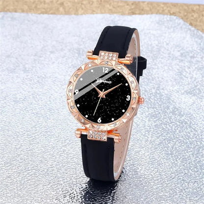 Set Completo Glamour: Orologio, Collana, Orecchini, Anello + Bracciali