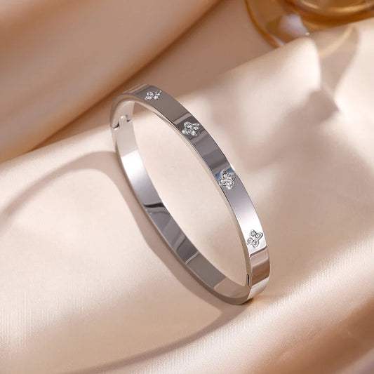Bracciale Rigido Luminosità Eterna con Zirconi