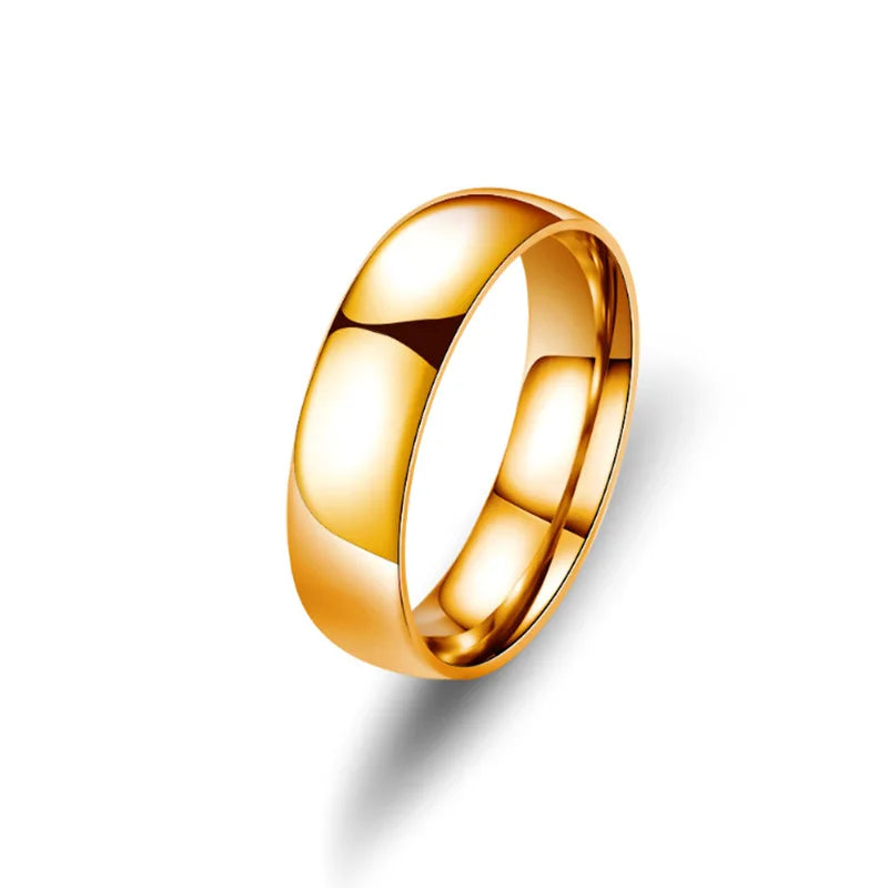 Anello Elegante da Matrimonio Dorato