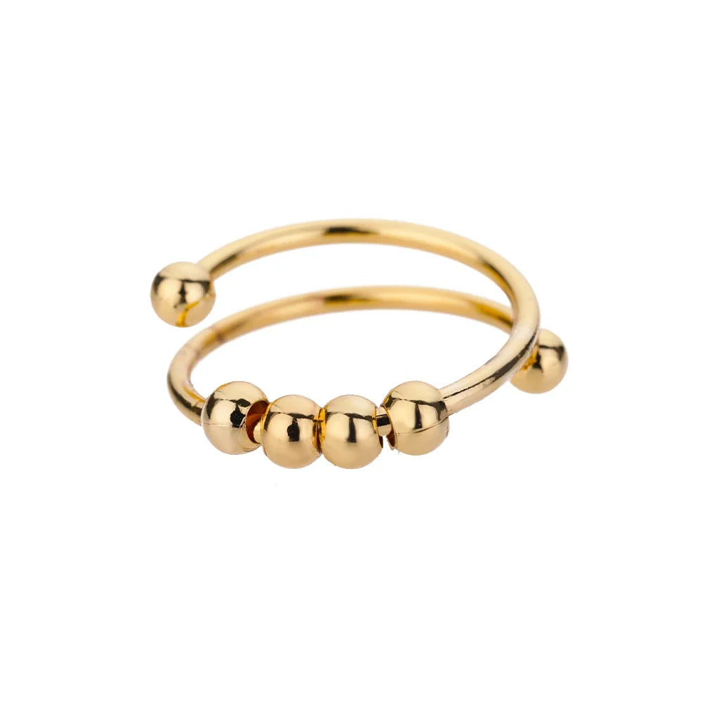 Anello Girevole Calma Antistress con Sferette