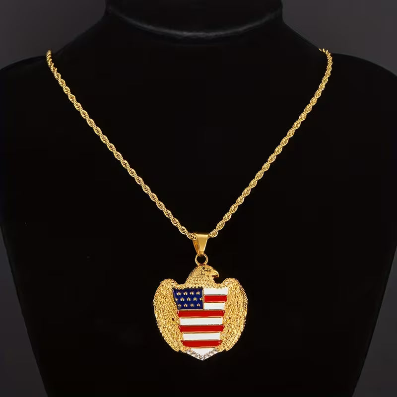Collana con Ciondolo Stella Cimelio della Libertà Celeste