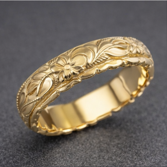 Anello Catena Infinito d'Oro