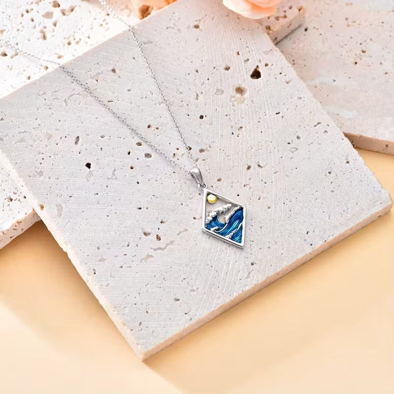 Collana con Ciondolo Orizzonte delle Maree Celesti