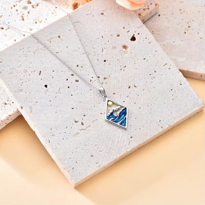 Collana con Ciondolo Orizzonte delle Maree Celesti