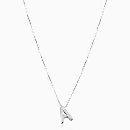 Collana con iniziali Love Letter | Oro bianco
