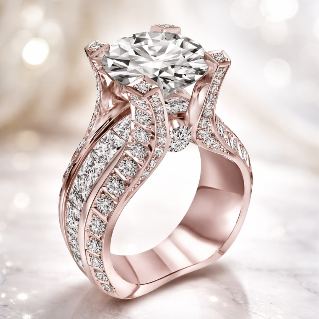 Anello con Zirconia Vintage