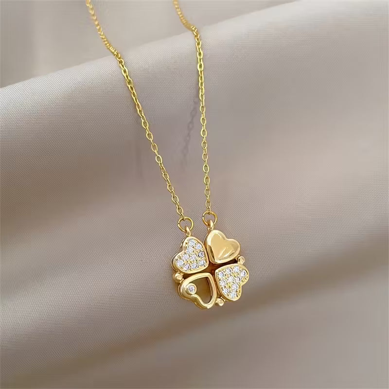 Collana con Ciondolo Cuore Traforato Senza Tempo