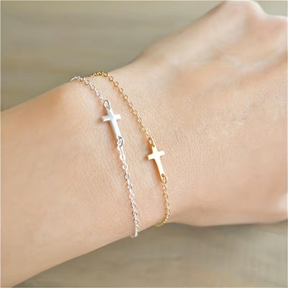 Bracciale croce semplice ed elegante