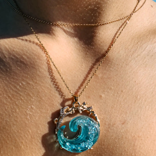 Collana con Ciondolo Mare in Tempesta