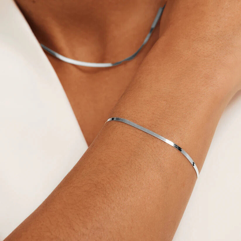Bracciale Soleil Serpent | Oro bianco