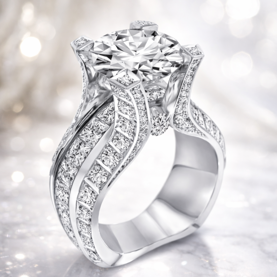 Anello con Zirconia Vintage