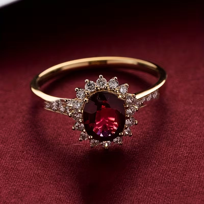 Anello Empress Red | Oro