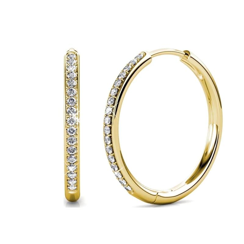 Orecchini pavé Sorel | Oro bianco