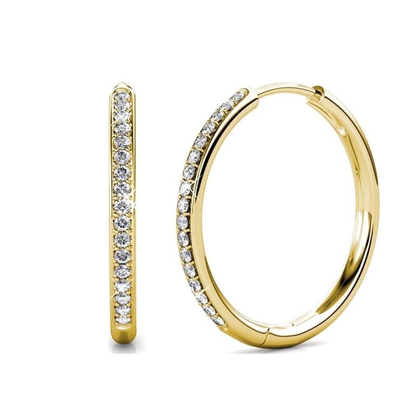 Orecchini pavé Sorel | Oro bianco
