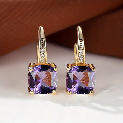 Orecchini cerchietto pietra Mystic Sapphire | Oro