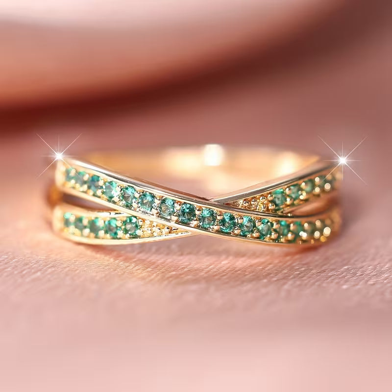 Anello Emerald Flow | Oro