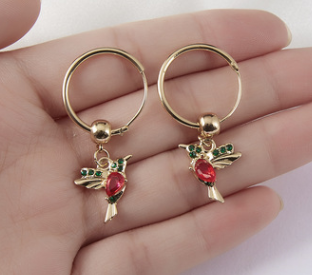 Set Collana e Orecchini Colibrì Rinhoo