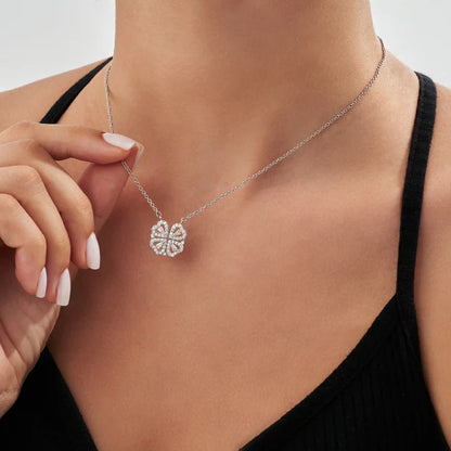 Collana Cuori Trifoglio in Argento