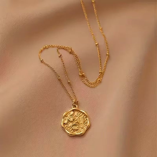 Collana con Charm Peonia Vintage