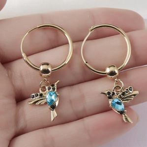 Set Collana e Orecchini Colibrì Rinhoo