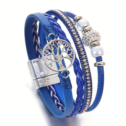 Elegante bracciale multistrato Albero della Vita